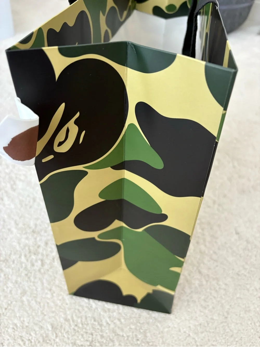 BAPE ape Camouflage Gift Shopping Bag - Green Camo - Picture 9 of 12